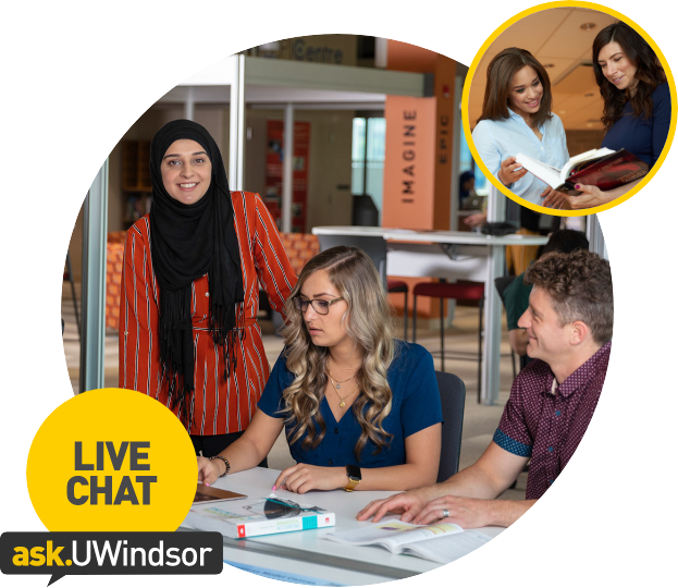 Students getting support from advisors and professors